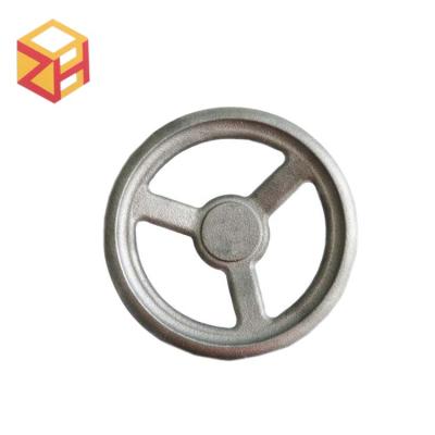 China Precision casting carbon steel spoked handwheel for cnc machine ZH-00164 for sale