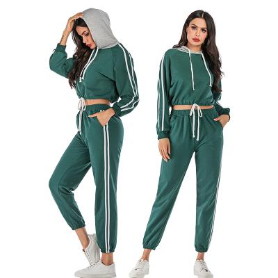 China Hot Sustainable In Common Wear Autumn Winter Wholesale Sweatsuit Jogging For Ladies Jogging Wear Women Jogging Wear for sale