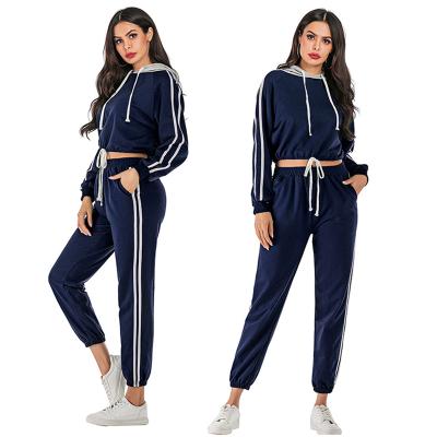 China Breathable Supply Custom Loose Sweatshirt Training Cotton Jogging Sweatsuit Women's Sweatsuits Suit for sale