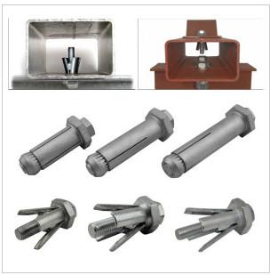 China M16 Carbon steel  Zinc plated Hot dip Galanised Expansion threading Machine Anchor Bolt for sale