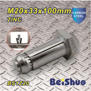 China High Quality expansion Anchor Bolts Fastener M20X33X100mm structure steel expansion bolt for sale