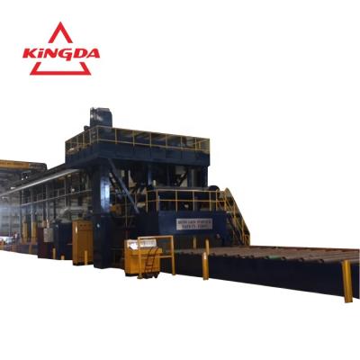 China Burnishing Steel Plate Steel Sheet H Beam Shot Blasting Machine Paint Drying Machine for sale