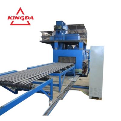 China Building material stores shot blasting machine for solid square steel and round bar steel surface cleaning for sale