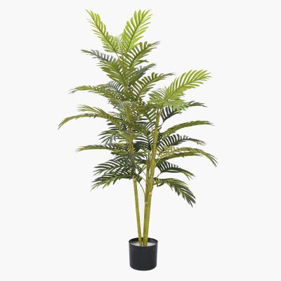 China Europe Artificial Bonsai Tree Plants Decoration Faux Areca Plant Pot Indoor Evergreen Artificial Palm Bonsai Plants PZK-39A for sale