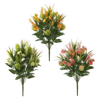 China Europe Artificial Plastic Flowers Indoor Outdoor Artificial Plastic Handmade Flower For Home Weeding Decor for sale