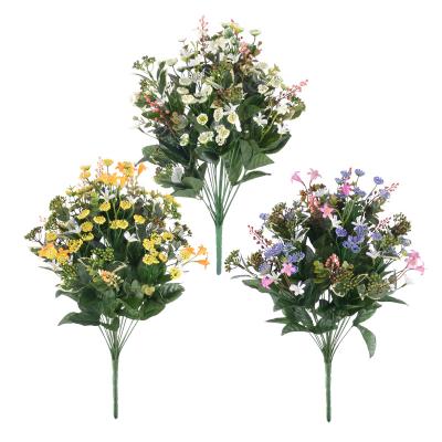 China Beautiful Artificial Plastic Flower Bouquet Artificial Europe Foam Plants Foam Plants Flowers For Home Decor for sale