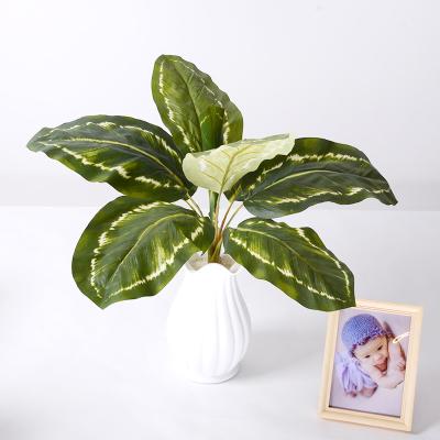 China ISEVIAN Europe Plant Decorative Artificial Mixed Color Leaf Indoor Plants Green Colorful Decorative Artificial Plant Large for sale