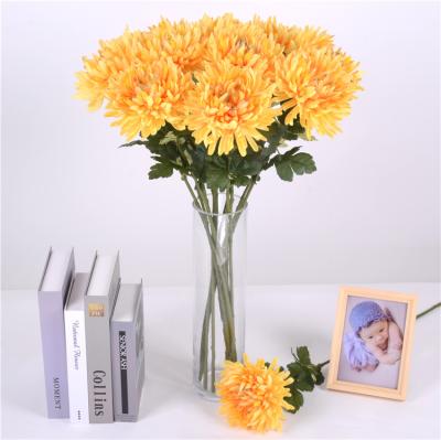 China Wholesale Single Decorative Artificial Chrysanthemum Artificial Dahlia Wholesale Real Stem Touch Flowers Wedding Party Decoration for sale