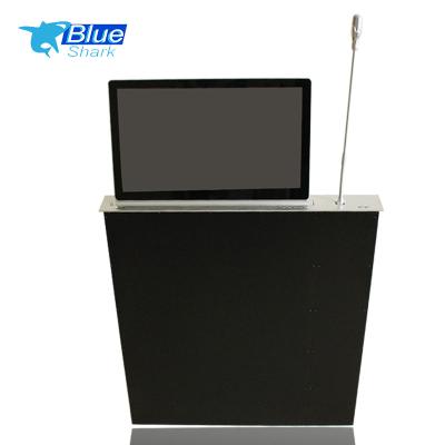 China Presentation Motorized Hidden Ultrathin LCD Elevator With 17.3 Inch Screen Video Conferencing System for sale