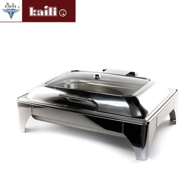 China Restaurant / Buffet / Party Stainless Steel Food Warmer Luxury Hotel Buffet Electric Chafing Dish for sale