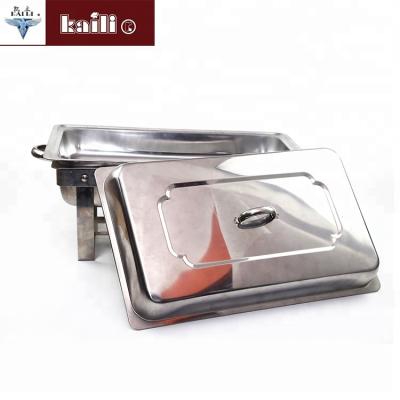 China Competitive Price Normal Chafing Dish Easy Wash Most Popular Large Capacity Rectangular Chafing Dish for sale