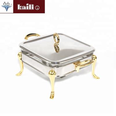 China Restaurant Kitchen Stainless Steel Rectangular Hot Food Warmer for sale