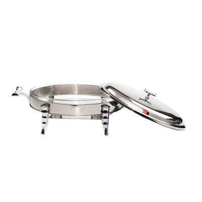 China Wholesale Supplying Buffet Food Warmer Mini Restaurant Stainless Steel Chafing Dish for sale