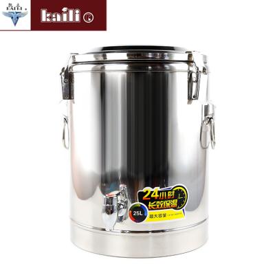 China Restaruant Keep Hot Food Container Stainless Steel Insulation Barrel for sale