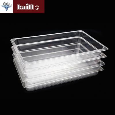 China High Quality Transparent GN Pan Wholesale Full Size Kitchen Buffet Plastic GN Casserole for sale