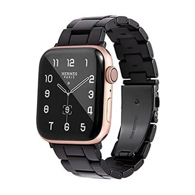 China 40/42/38/44/41/45mm Stainless Steel Fashion Resin Thin Watchband For Se/6/5/4/3/2/1 Watch Size Resin Thin Watch Band from Apple for sale