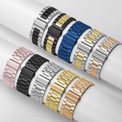 China Water Resistant Replacement Business Strap Link Bracelet Stainless Steel Metal Watch Band Strap For Apple Watch 7 for sale