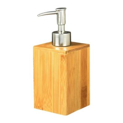 China Sustainable Hotel Restaurant Bambus Seifenspender Home Bathroom Hand Sanitized Eco Friendly Bamboo Dispenser Kitchen Soap Dispenser for sale