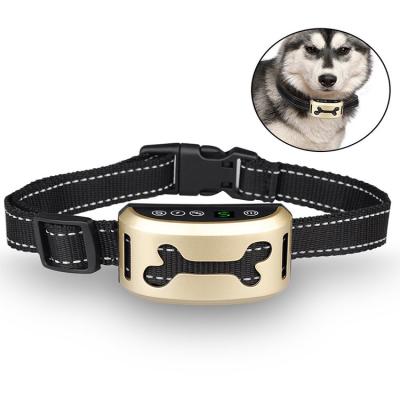 China Viable Automatic Anti Bark Collar Electric Dog Stop Debarking Anti Bark Dog Training Products Protection Against Pet Hond Manure for sale