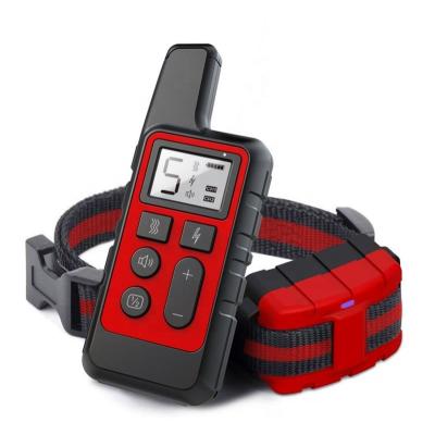 China Viable Remote Dog Training Collar Rechargeable Waterproof Dog Shock Collar with Shock Beep Vibration Modes for sale