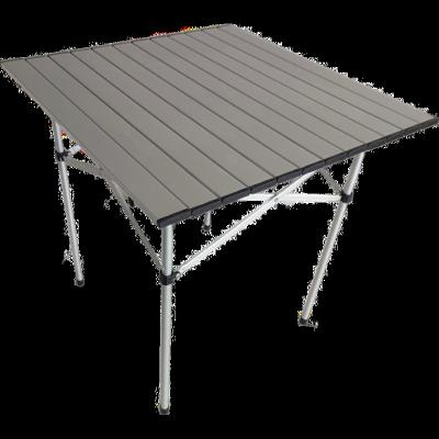 China Hot sale Lebeng LBT-002 roll outdoor aluminum round folding camping table with carry bag LBT-002 for sale