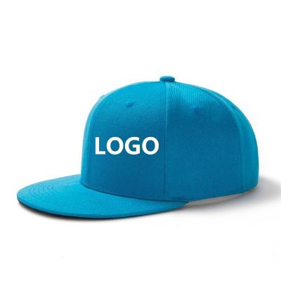 China COMMON Fashionable Custom Adjustable Promotional Cotton Summer Sport Manufacturing Logo Flat Brim Snapback Hat for sale