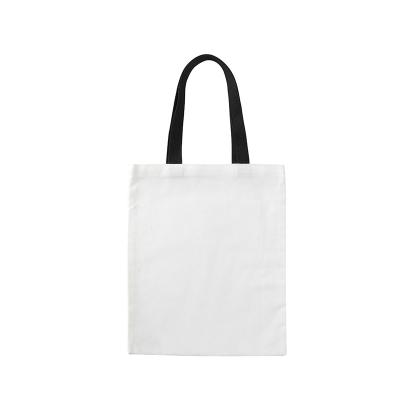 China Medium Size Reusable Handled Bags Washable Foldable Custom Shopping Bag Custom Tote Bag Digital Printing Canvas for sale