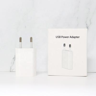 China Mobile phone Tablet MP3 GPS etc. Factory Wholesale 5V 1A Mini USB Wall Charger Round EU Straight Portable Plug Feet USB Charging Adapter for sale