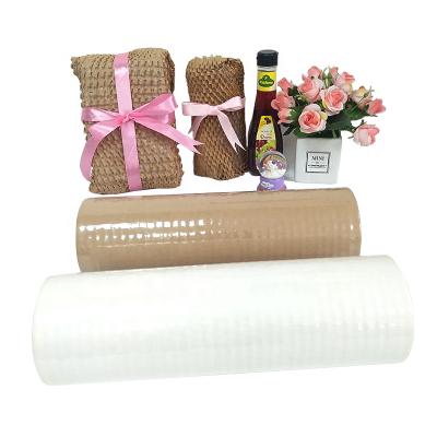 China Recyclable Wholesale Paper Roll Honeycomb Protective Pad Cushioning Craft Paper Envelope Brown White 11.8