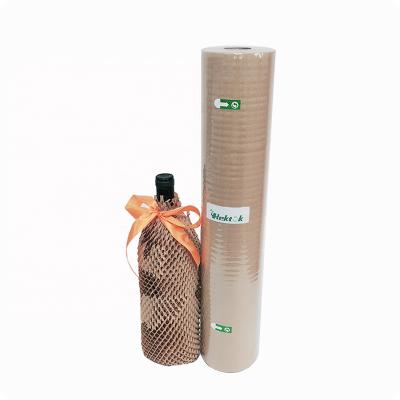 China Factory Outlet Honeycomb Packaging Paper Roll Eco-friendly Recyclable Cushioning Cushioning Envelope Brown Packaging Paper White for sale