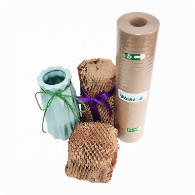 China New ReleaBiodegradable Honeycomb Packaging Recyclable Paper Roll Cushioning Buffer Packaging Craft Paper Envelope 20