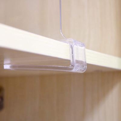 China Clear Supermarket Accessory Bag Clothes Custom Closet Acrylic Shelf Dividers for sale