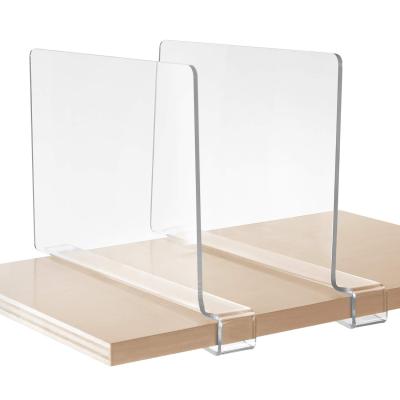 China Hot sale acrylic or ps supermarket diy file cabinet shelf dividers for sale