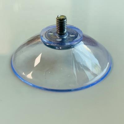 China Free sample hot sale manufacture 42mm display products clear suction cup with stud nuts for sale