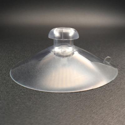 China Amazon Best Selling 63mm PVC Clear Window Super Strong Transparent Suction Cup Of Display Products With Mushroom Head for sale