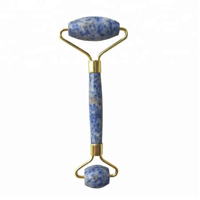 China Lift Skin Integrated Metal Frame Spot Blue Stone Jade Rollers for sale