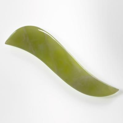 China Natural S Shape Jade Face Massager Guasha Tools for sale