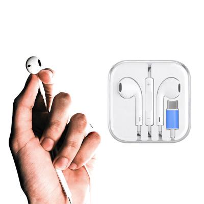 China In-Ear Tws Earphone Type C For Samsung For Huawei Earphone Earbuds Wired Super Bass Type C Earphone For Xiaomi for sale