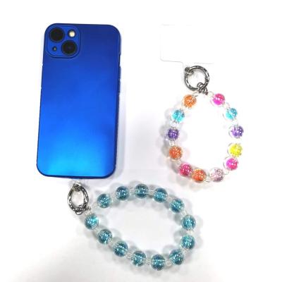 China The new product new Lanyard Keychain String Mobile Chains fashion pearl handmade women phone strap for sale