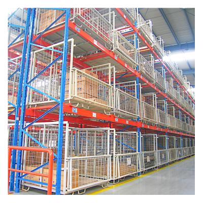 China European Corrosion Protection Container Wire Container Storage Warehouse Pallet Rack With L Support Positioning for sale