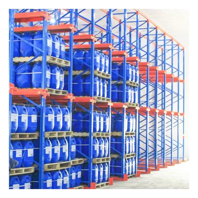 China High Density Corrosion Protection Warehouse Storage Rack Drive In Pallet Rack Barrel Storage Rack With Load Up To 1.5T Per Pallet for sale