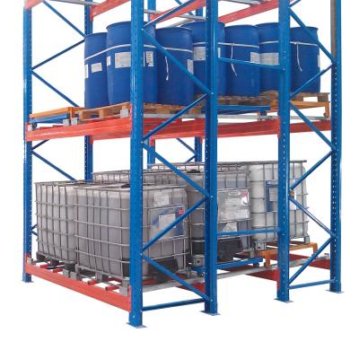 China Corrosion Protection 3 Paddle Deep Push Back Paddle Racking for sale