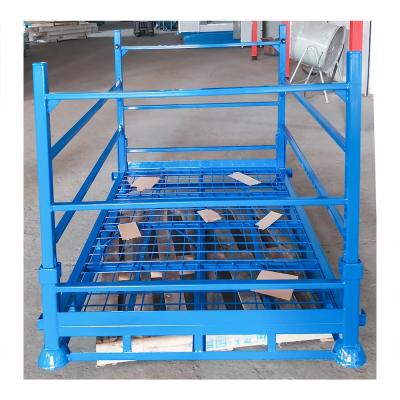 China 200-2000L Heavy Duty Medium Duty Low Power Stackable Rack Collapsible Metal Steel Container for sale