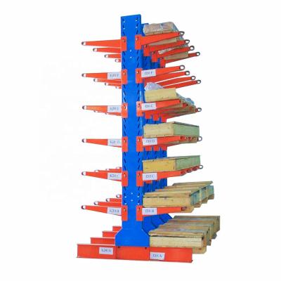 China Heavy Duty Corrosion Protection Warehouse Storage Cantilever Racking Rack Steel Plate Storage Metal Plate Rack for sale