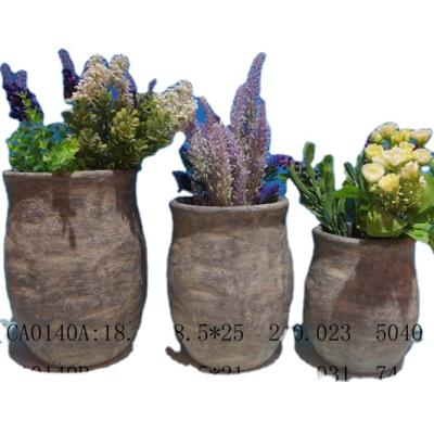 China Cartoon Decoration Cement Pot Flower Pots Planters Pastoral Pots Around Inutdoor Bonsai Pots Wholesale for sale