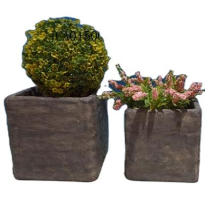 China Wholesale Cartoon Pastoral Creative Bonsai Pots Cement Garden Vases Decor Flower Pots for sale