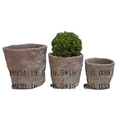 China Retro Wholesale Cartoon Concrete Cement Concrete Creative Meat Flower Pot Rounded for sale