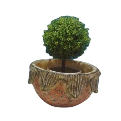 China Cartoon Household Flower Pots Cement Succulent Strawberry Shaped Flower Pot For Garden for sale