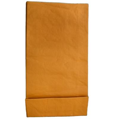 China Recyclable square bottom Bag kraft paper laminated PP woven with gusset for sale