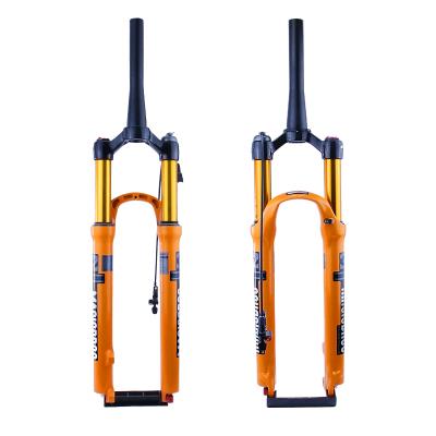 China Mountain Bikes 27.5 Inch 29 Inch CAD Bicycle Fork Magnesium Alloy MTB Mountain Bike Air Suspension Front Fork With Adjustable Damping for sale